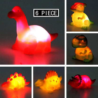 6-Pack 4-Inch Pre-Filled Easter Eggs with Light-Up Bath Toys for Egg Hunt