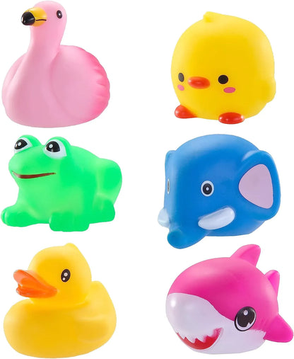 6-Pack Light-Up Bath Toys with 3.2-Inch Prefilled Easter Eggs for Egg Hunts