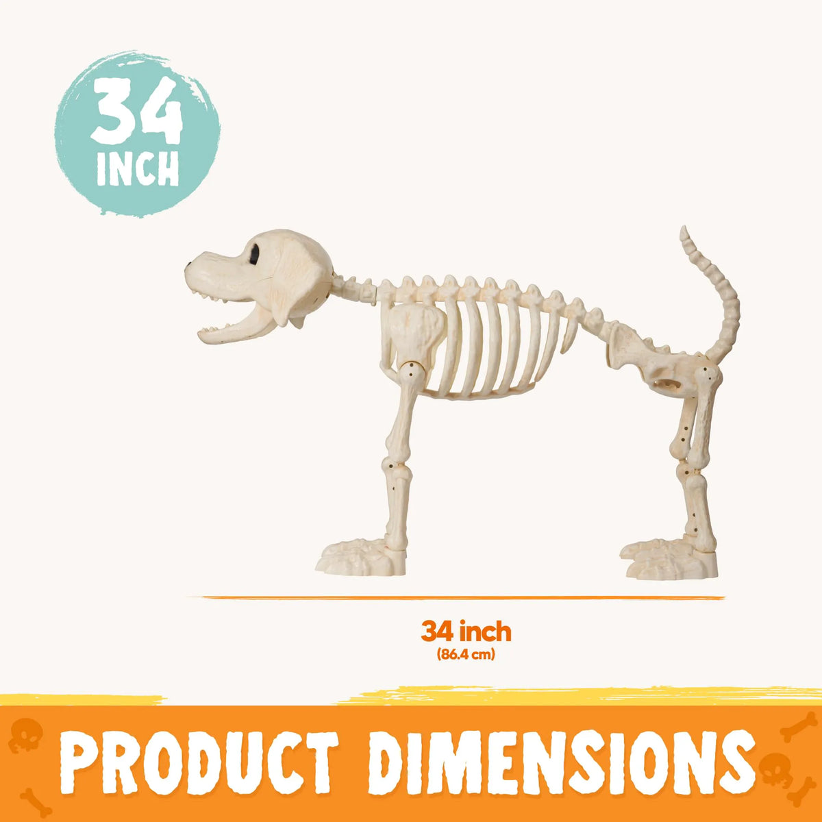 Halloween Golden Retriever Skeleton 34" Animal Dog