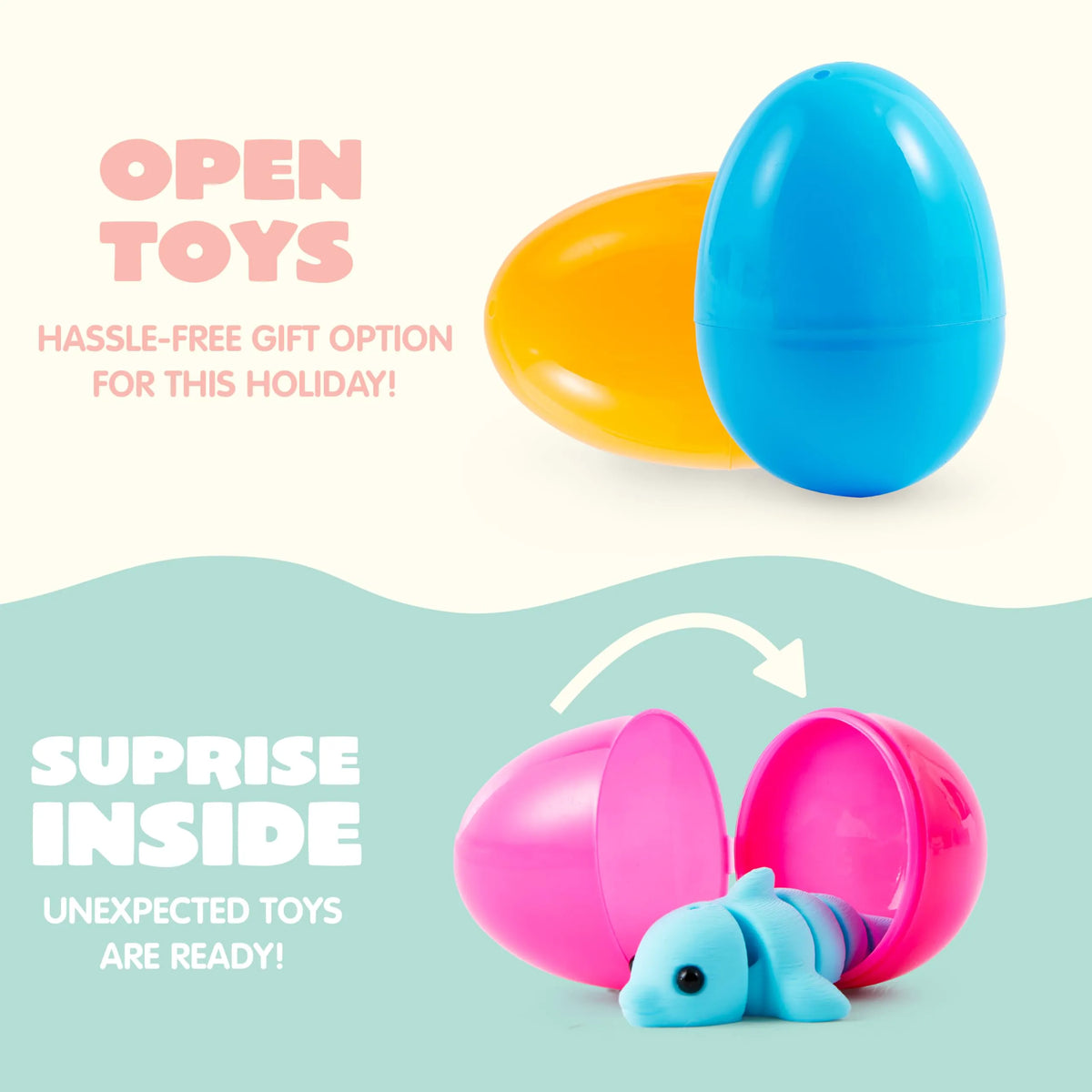 12 Prefilled Easter Eggs with Mini Sea Animals
