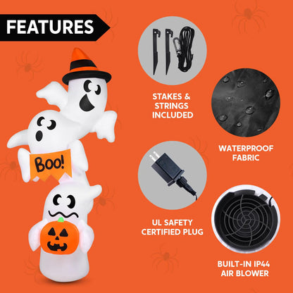 9ft Halloween Inflatable Ghost Outdoor Decoration