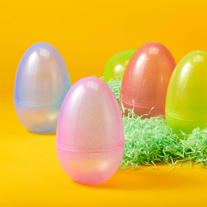 6-Pack 7-Inch Jumbo Plastic Easter Egg Shells for Egg Hunts