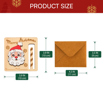 8 Christmas Money Holders for Cash Ornaments, Card Holder Display for Party Decorations