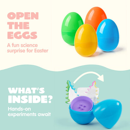 4 Jumbo Prefilled Easter Science Experiment Eggs