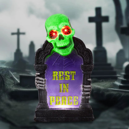 3D Plastic Tombstone for Outdoor Halloween Graveyard Decorations
