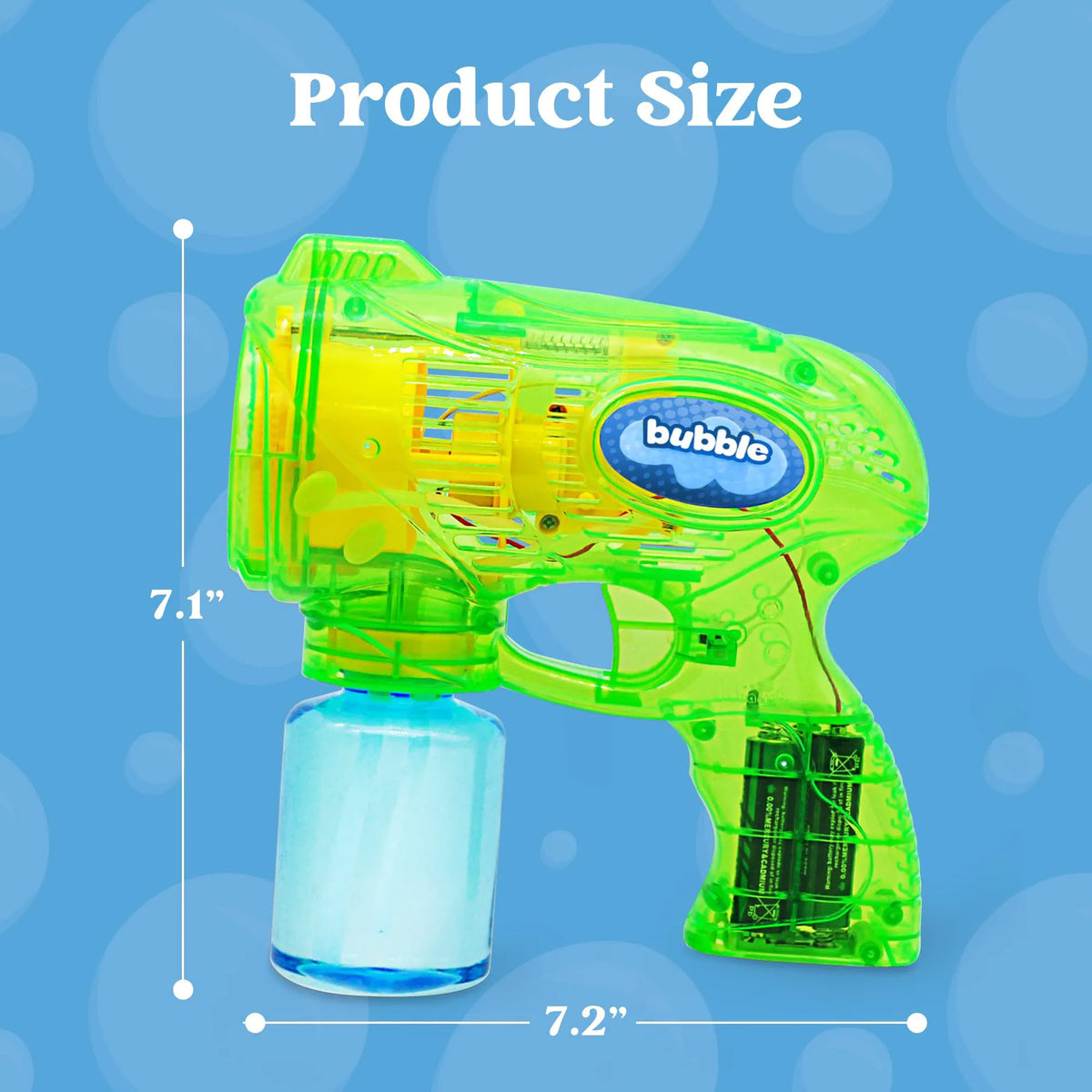 2 Bubble Guns in Green and Blue