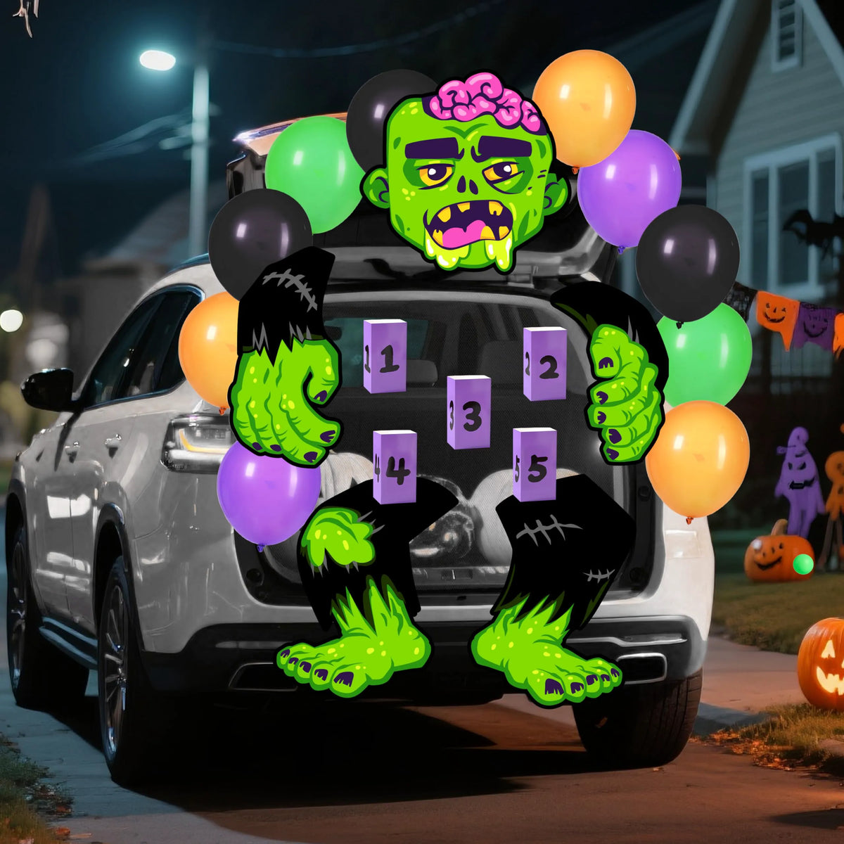 Zombie Toss Halloween Trunk or Treat Kit