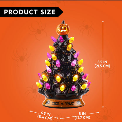 8.5-Inch Halloween Ceramic Tree