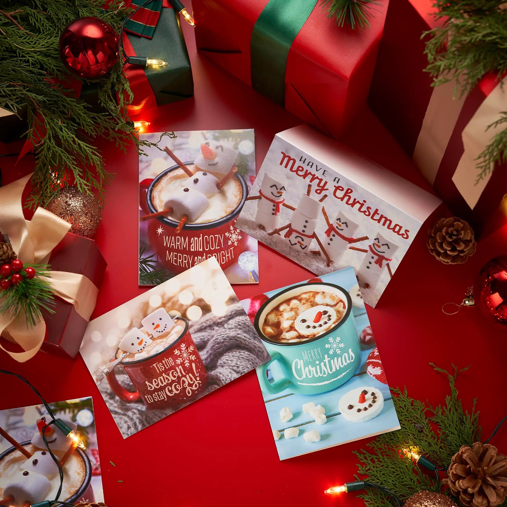 12 Christmas Greeting Cards with Envelopes