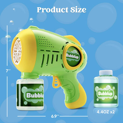2-Pack Light-Up Automatic Bubble Guns with 4 Bottles of Bubble Solution