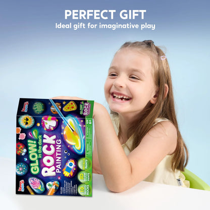 Glow in the Dark Rock Painting Kit for Kids