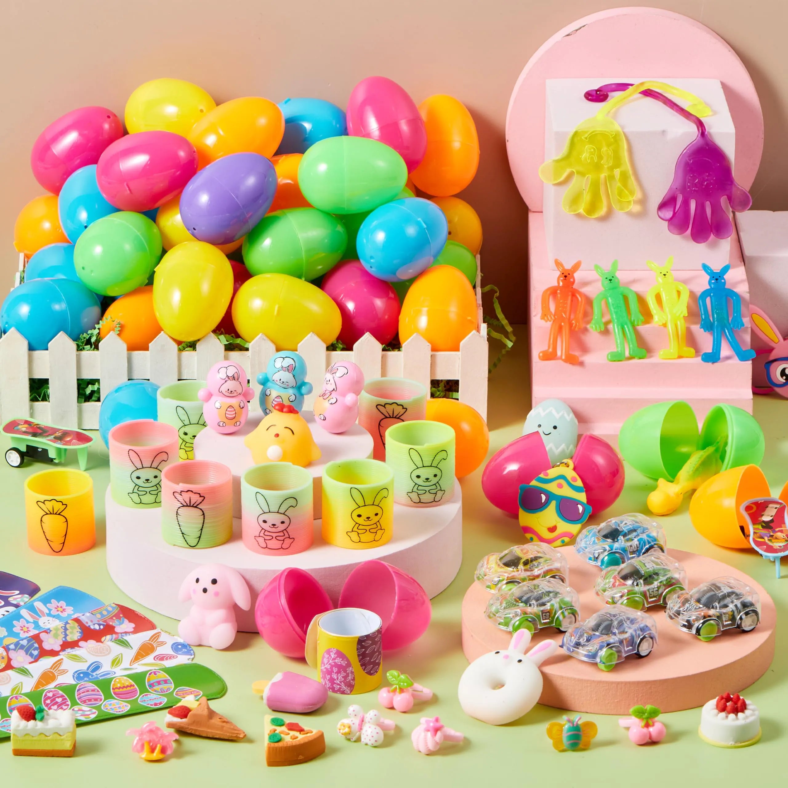 Bulk 300 Filled Easter Eggs with Toys