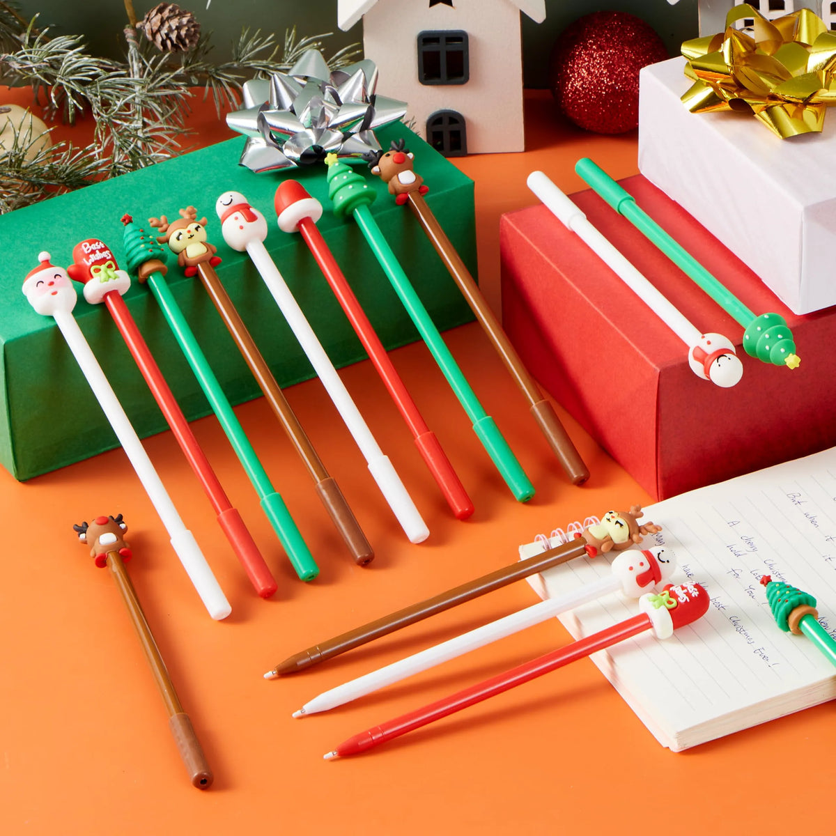 24 Pack Christmas Fun Pens - Bulk Set