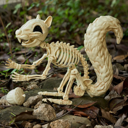 9.1-Inch Squirrel Skeleton Halloween Decoration