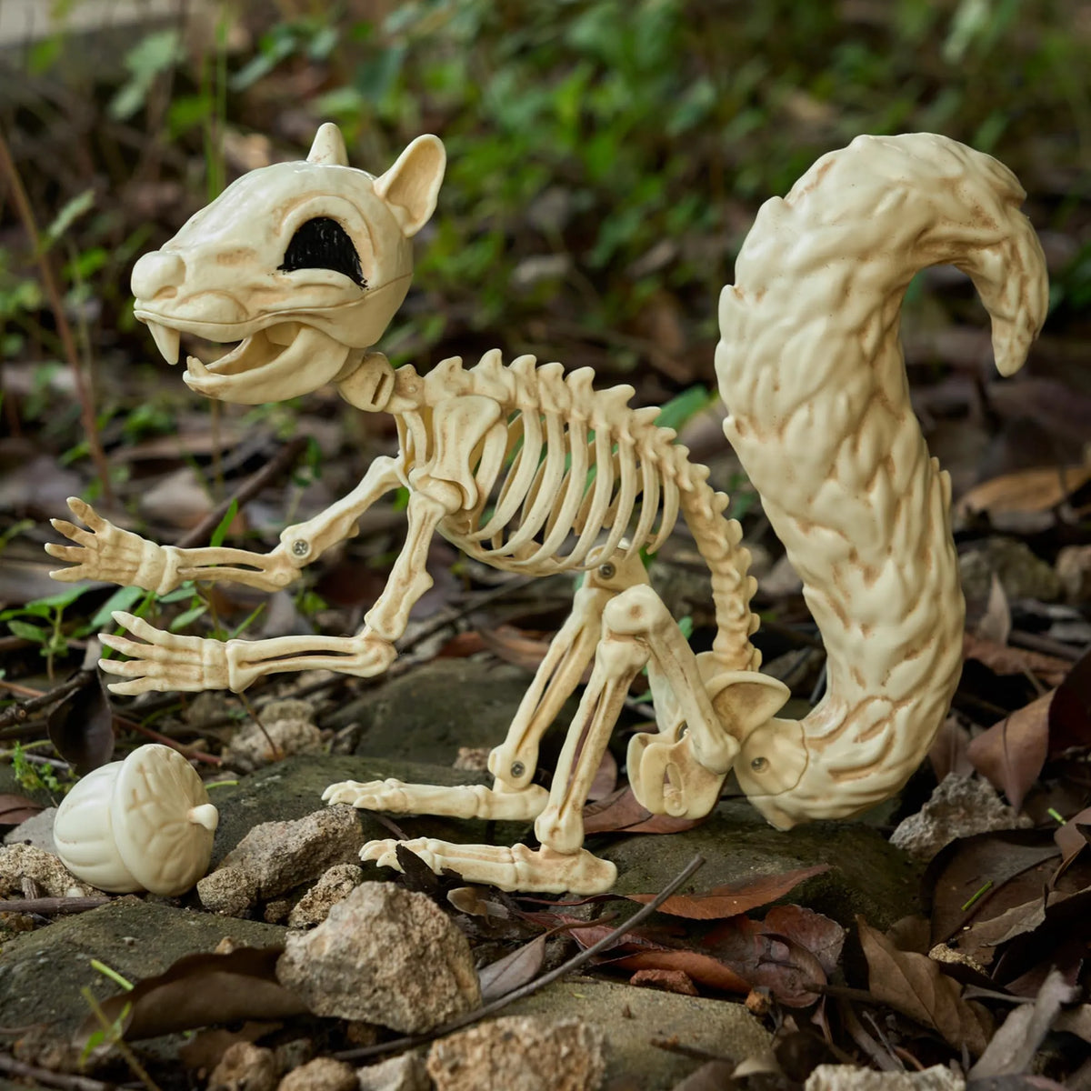 9.1-Inch Squirrel Skeleton Halloween Decoration