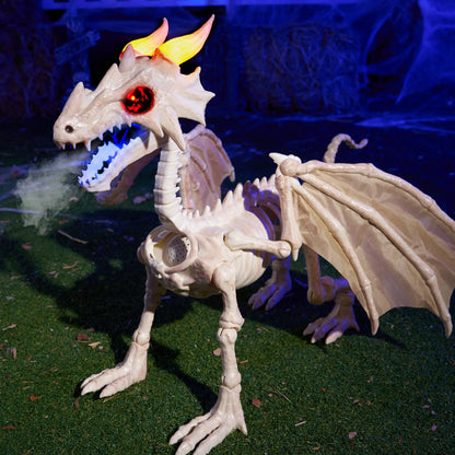Spooky Dragon Skeleton Halloween Decoration