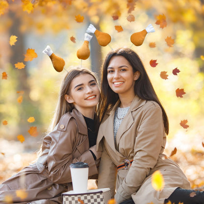 3-Pack Thanksgiving Turkey Leg Headband Accessories