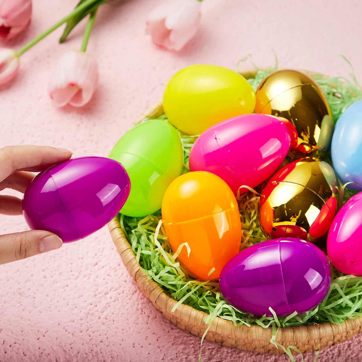 200 Large Empty Fillable Eggshells for Easter Egg Hunt