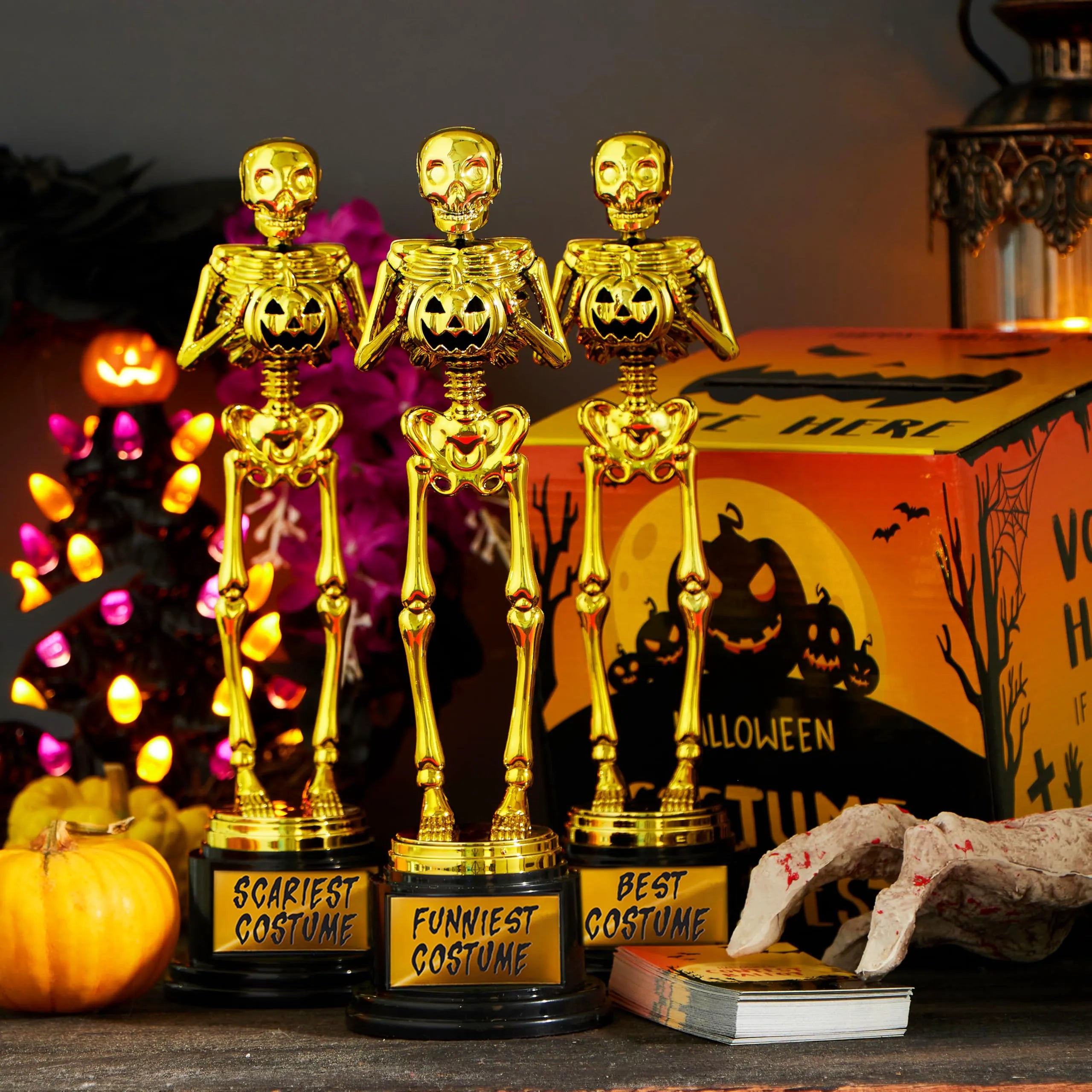 Halloween Costume Contest Ballot Card Box