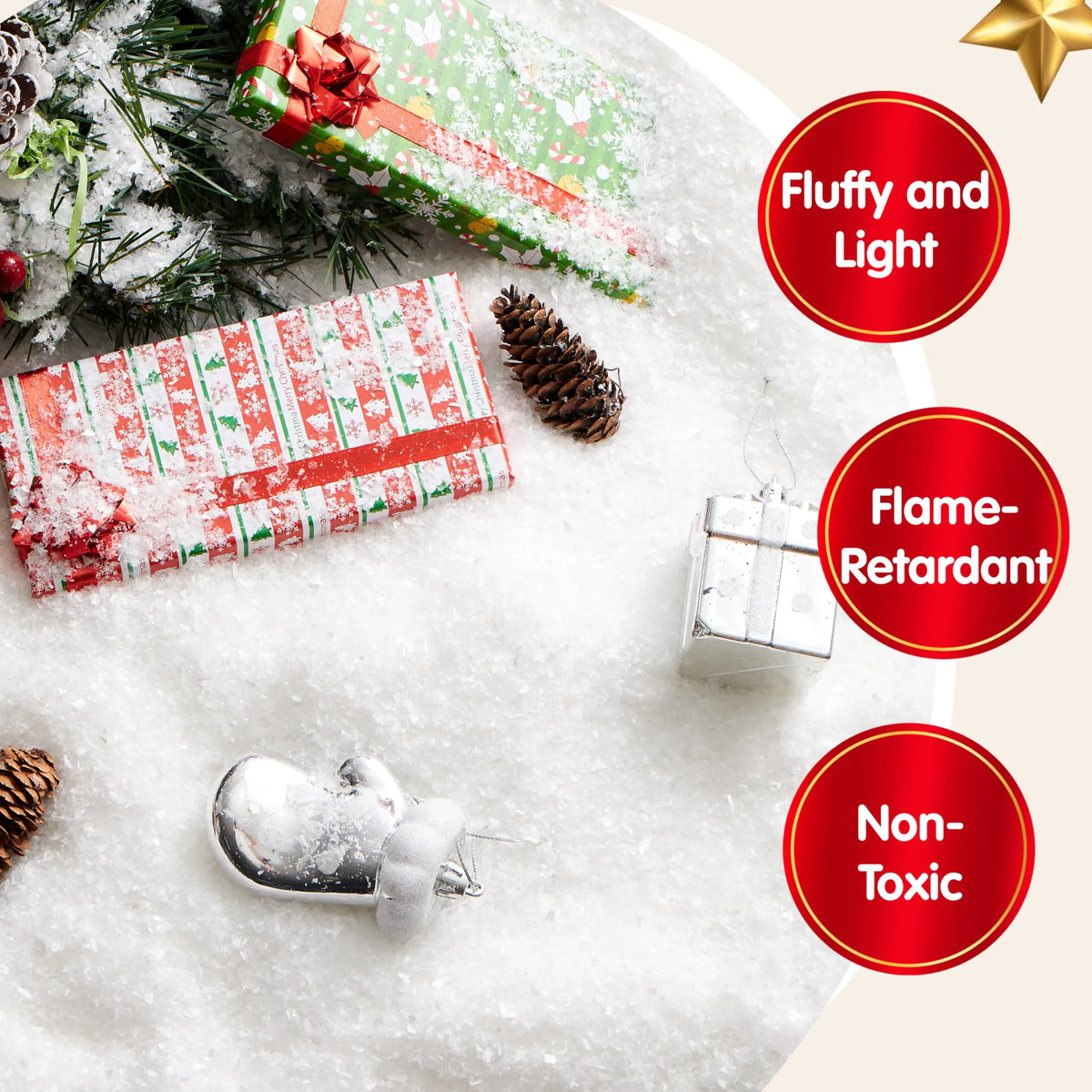 12oz Artificial Snow for Christmas Decoration