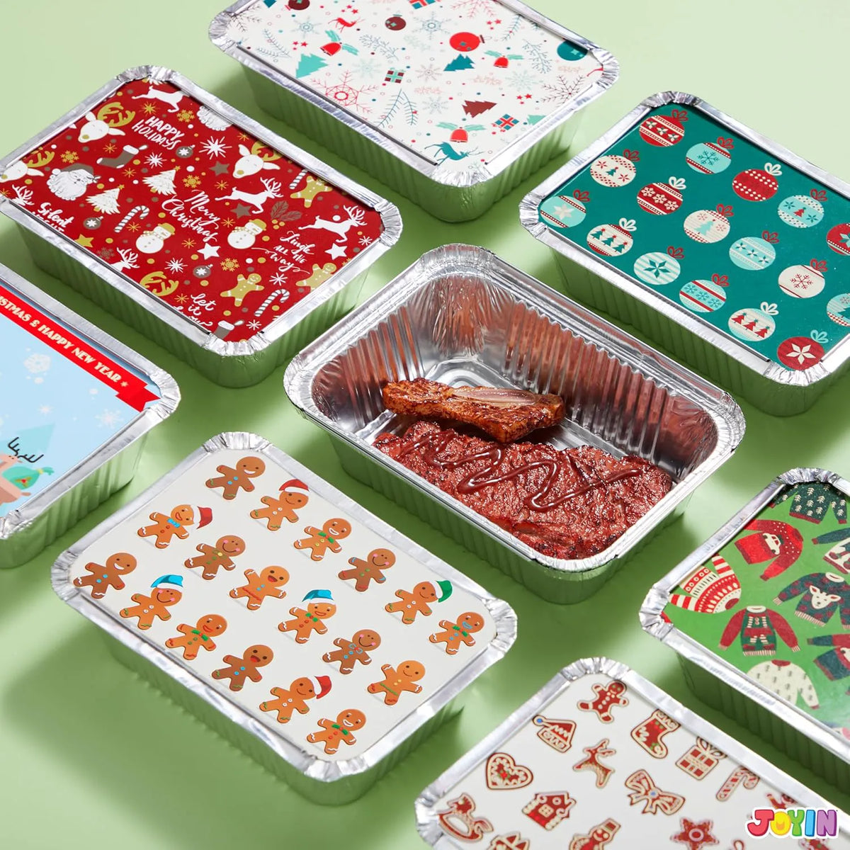 48 Christmas Cookie Tins with Lids for Gift Giving