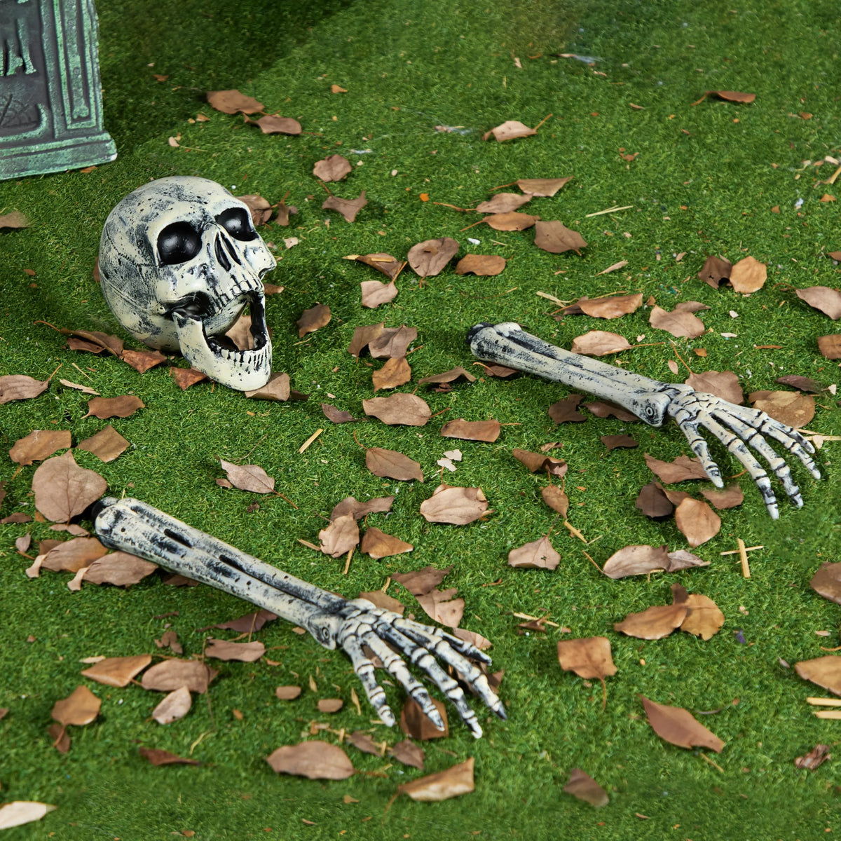 3-Piece Halloween Skeleton Decoration Set for Outdoor Use