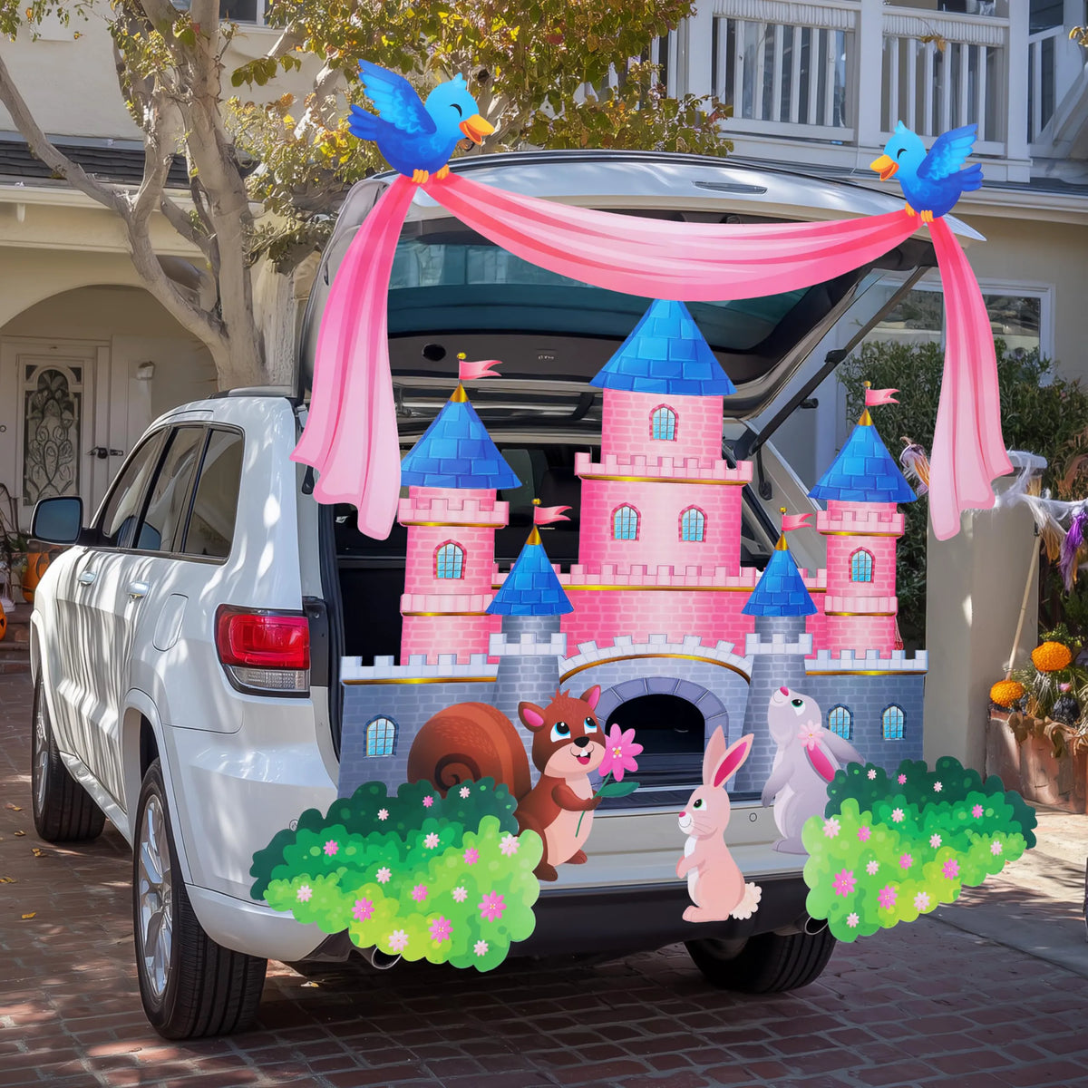 Castle-Themed Halloween Trunk-or-Treat Car Decoration Kit