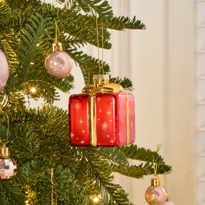 Christmas Mini Glass Ornament Gift Box
