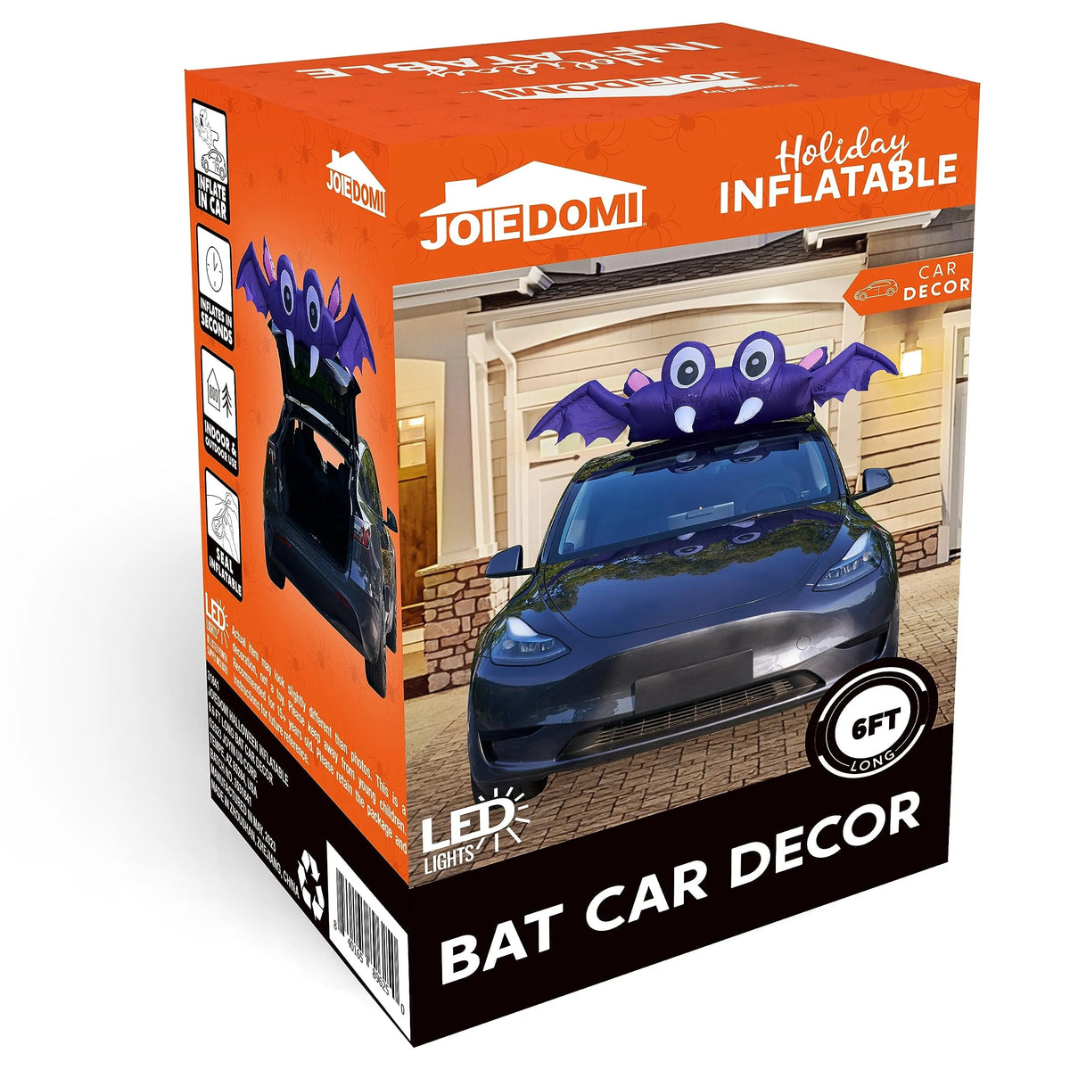 6ft Bat Trunk or Treat Halloween Inflatable