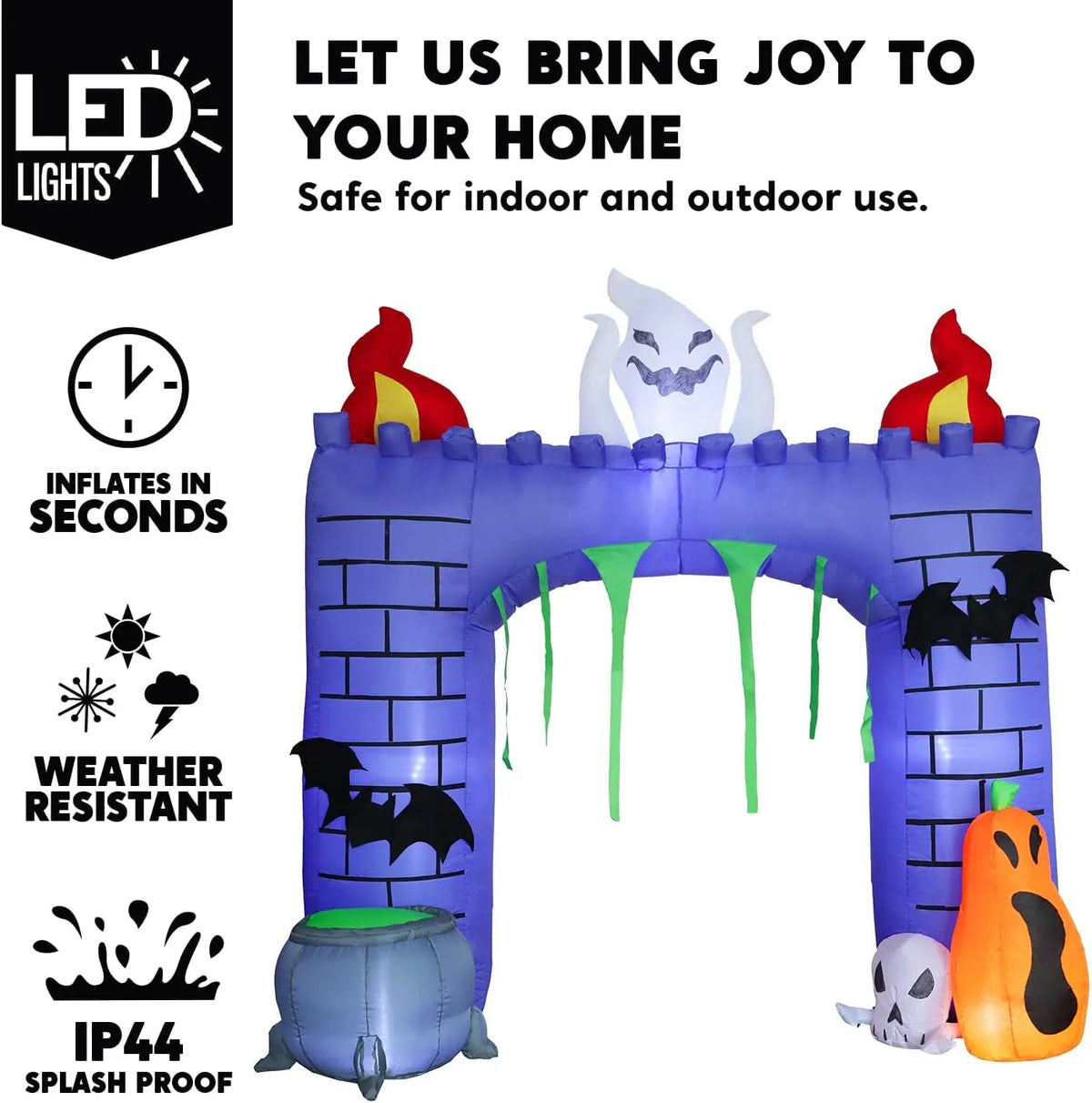 6ft Haunted Castle Trunk-or-Treat Halloween Inflatable