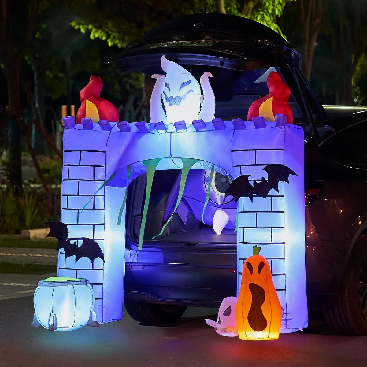 6ft Haunted Castle Trunk-or-Treat Halloween Inflatable