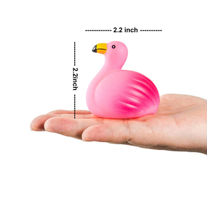 6 Pack 3.07 Inch Light Up Floating Bath Toys with Prefilled Easter Eggs for Easter Egg Hunt