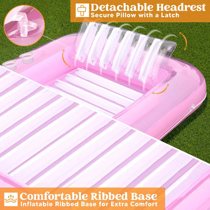 70in x 46in Large Purple Sun Tan Tub Pool Float