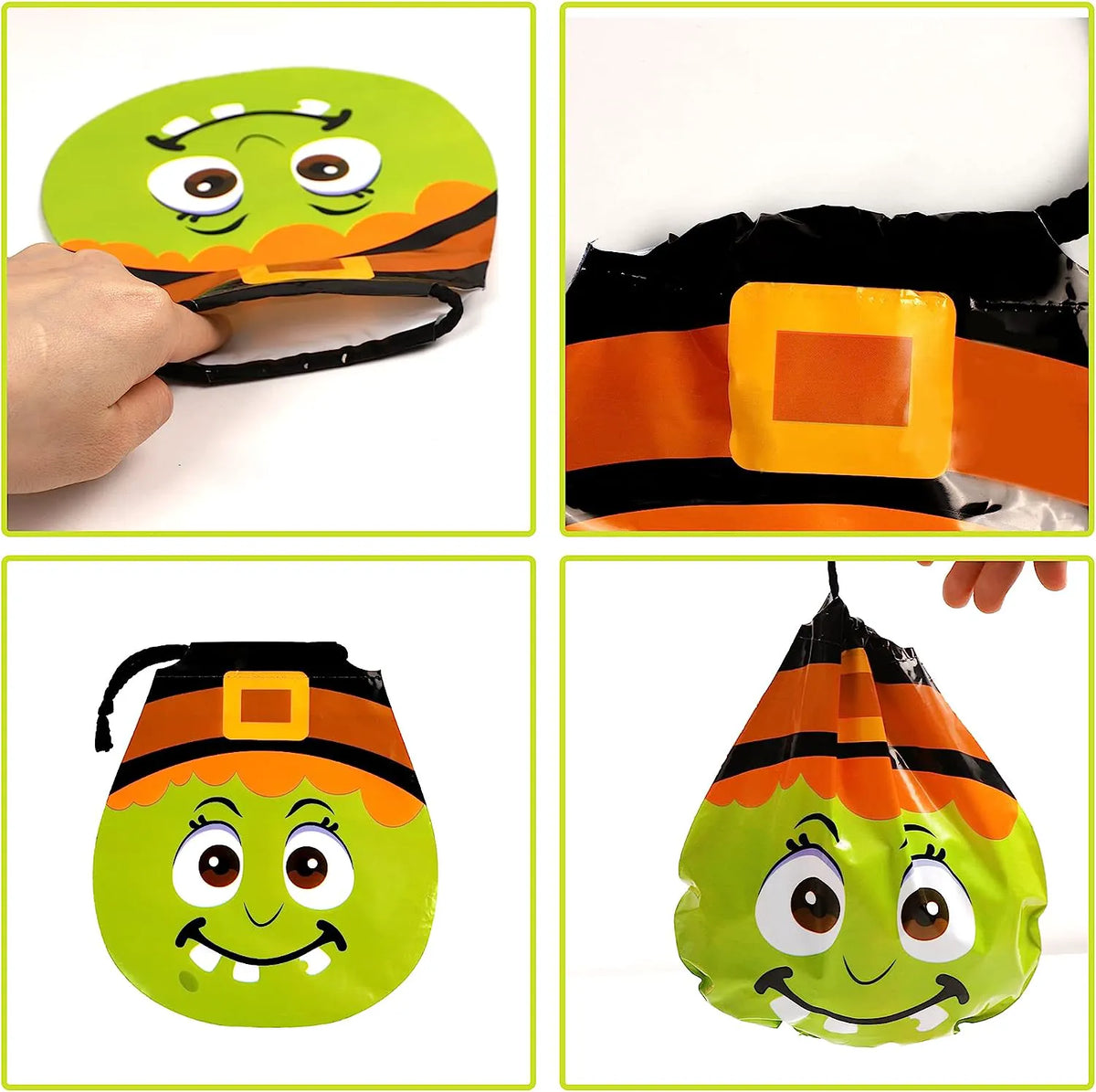 Big Head Drawstring Goody Bags, 60-Pack