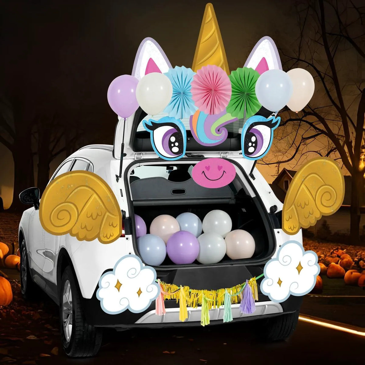 Unicorn Halloween Trunk or Treat Car Decoration Kit