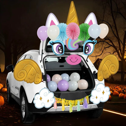 Unicorn Halloween Trunk or Treat Car Decoration Kit