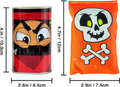 Bean Bag Toss Game with Tin Cans, 13 Pieces