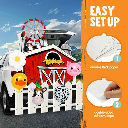 Farmhouse Halloween Trunk or Treat Car Decorations Kit