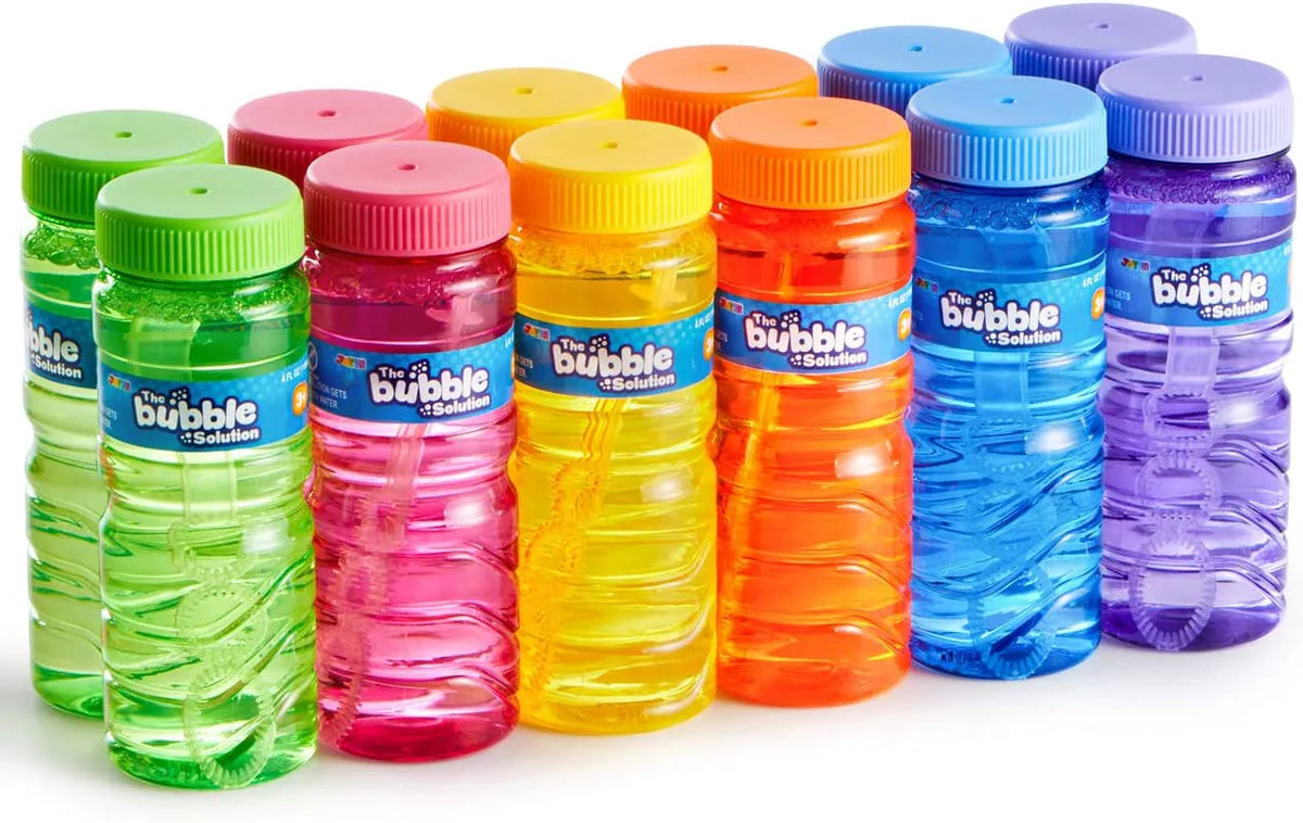 4 oz Bubble Bottles with Wand, 24 Pack