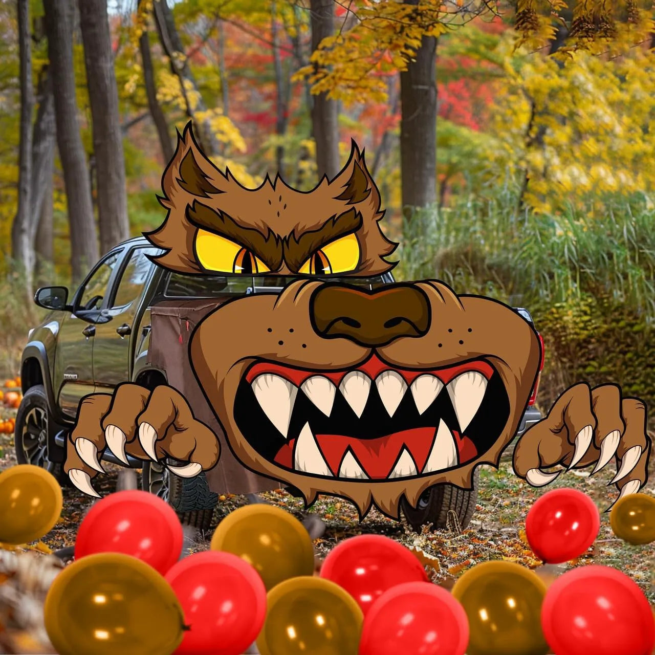 Halloween Werewolf Trunk-or-Treat Car Decoration Kit