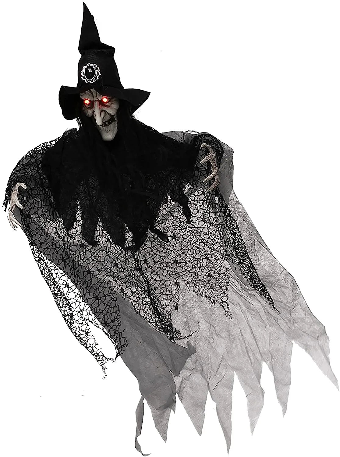 51-Inch Light-Up Hanging Witch Decorations (2 Pack)