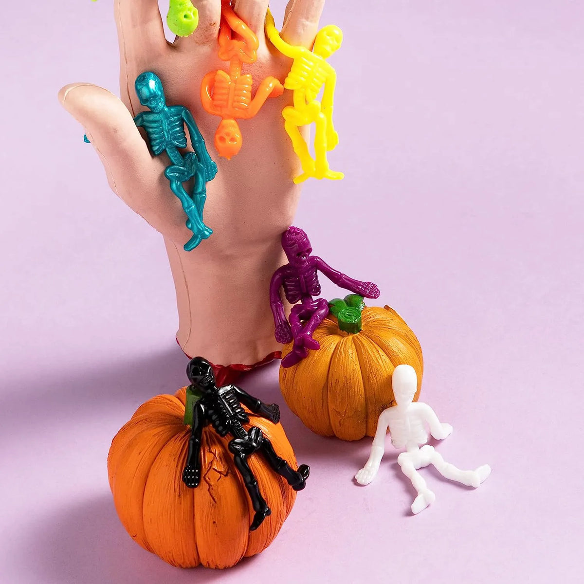 108-Pack Halloween Stretchy Skeletons