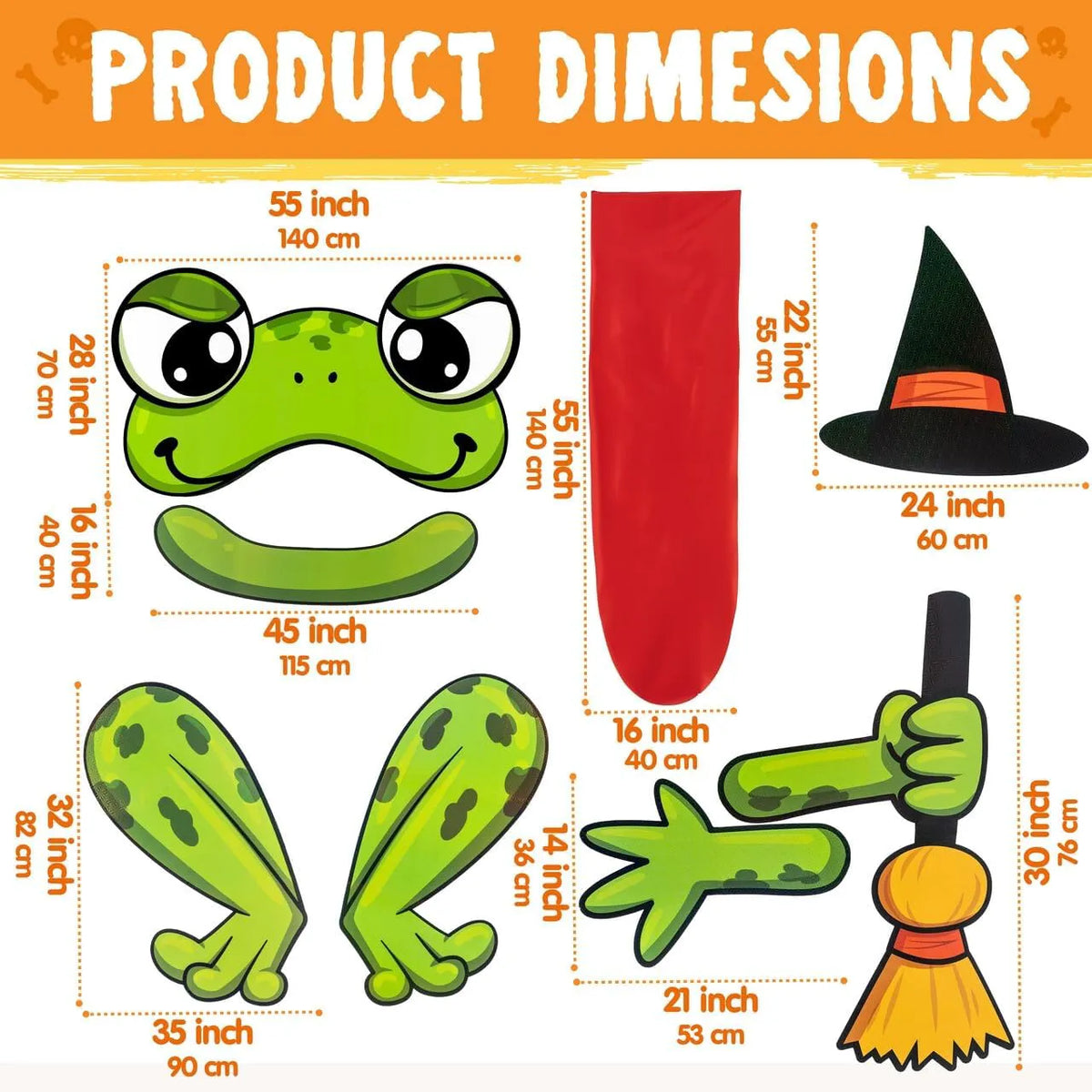 Frog Trunk or Treat Car Decoration Kit