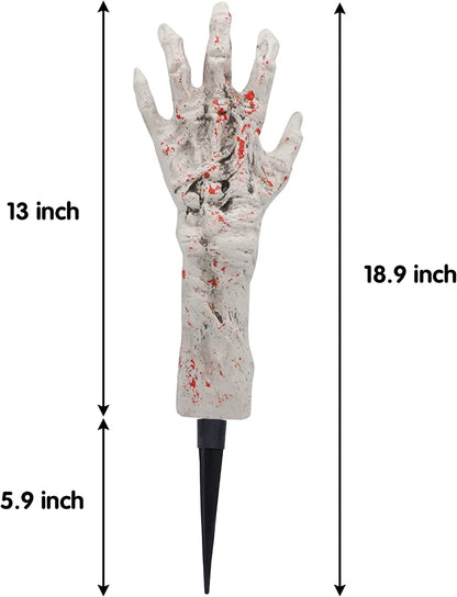 13-Inch White Zombie Arm Stakes