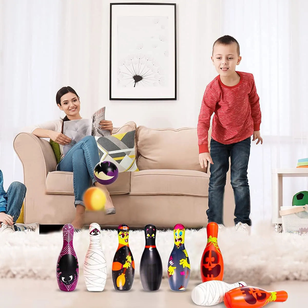 Halloween Foam Bowling Set