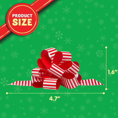 36-Pack Christmas Gift Wrap Ribbon Pull Bows