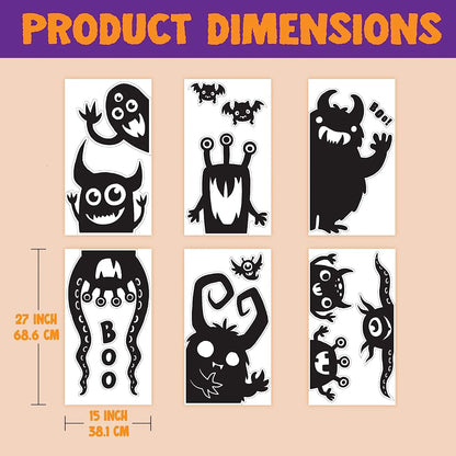 Halloween Window Clings (Monster)