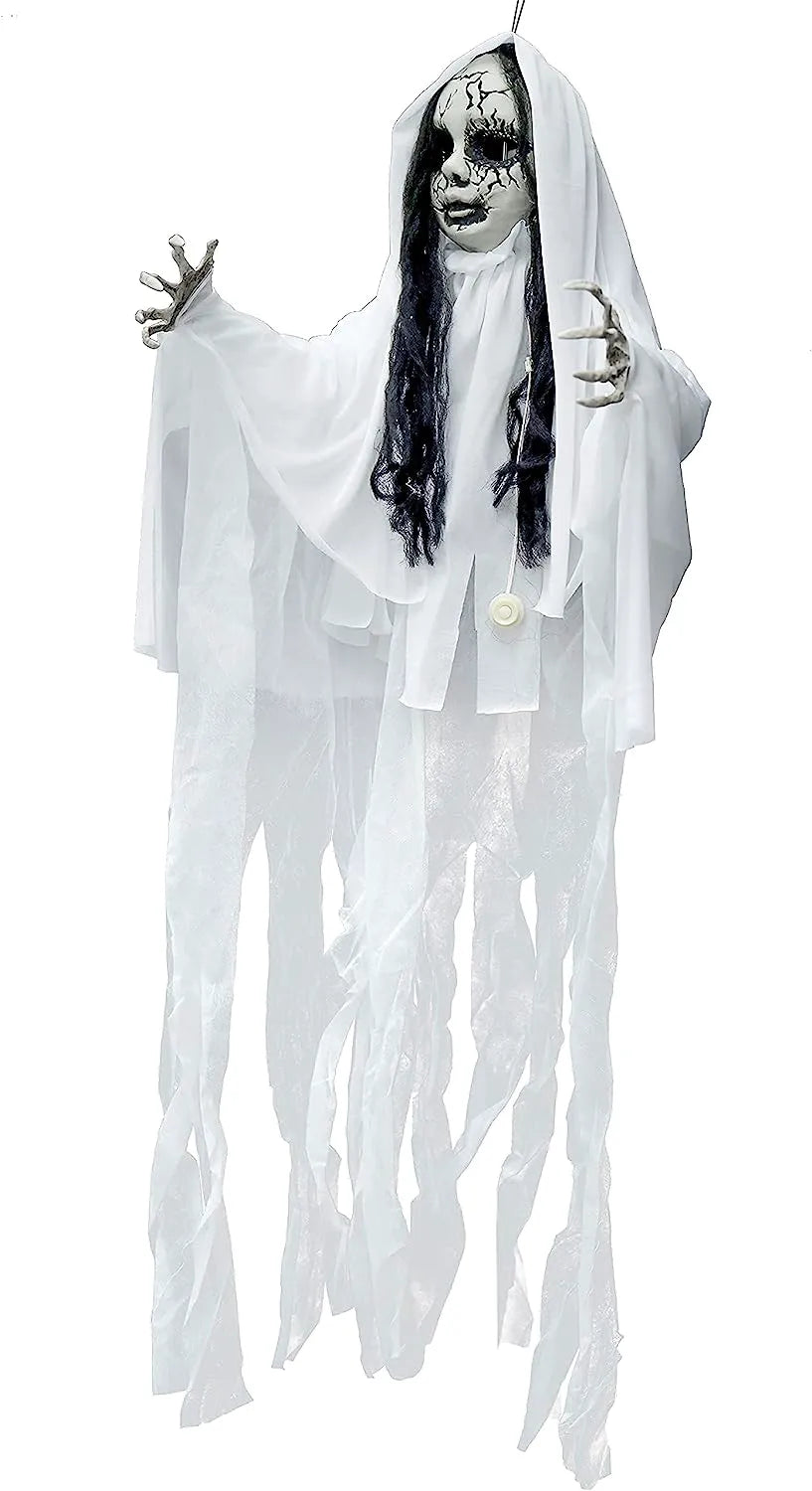 43-Inch Ghost Girl with Light-Up Head