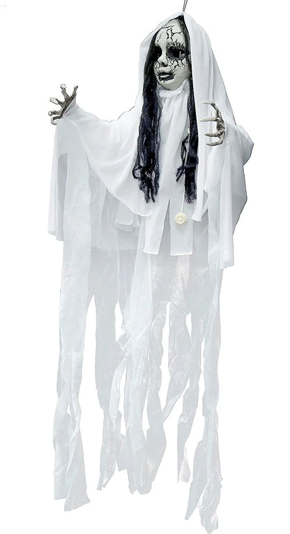 43-Inch Ghost Girl with Light-Up Head