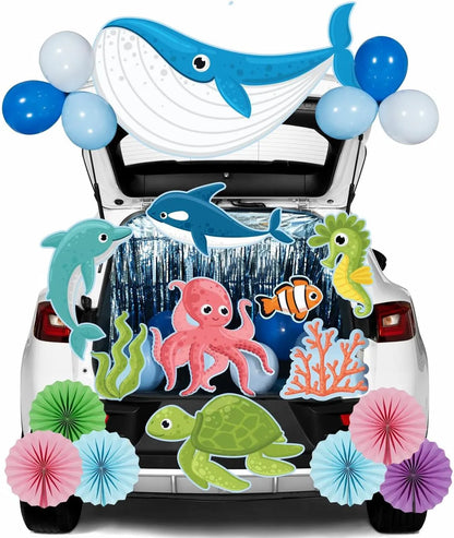 Ocean Animals Trunk or Treat Car Decorations Kit